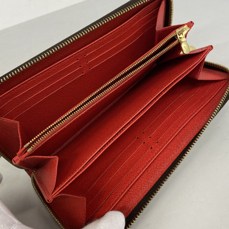 【6hd3228】ルイヴィトン 長財布 モノグラム ジッピーウォレット M41896 コクリコ【中古】レディース