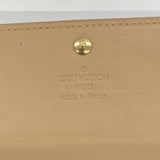 【6hd3229】ルイヴィトン 長財布 ヴェルニ ポシェットポルトモネクレディ M91380 ノワゼット【中古】レディース