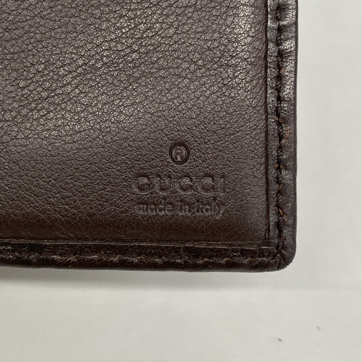 【6hd3231】グッチ 長財布 グッチシマ 245911 レザー ダークブラウン シルバー金具【中古】レディース