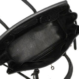 【6hd3256-g】エルメス ハンドバッグ バーキン30 ニロティカスマット ブラック シルバー金具 □N刻印【中古】レディース