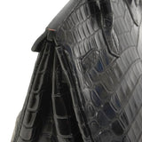 【6hd3256-g】エルメス ハンドバッグ バーキン30 ニロティカスマット ブラック シルバー金具 □N刻印【中古】レディース
