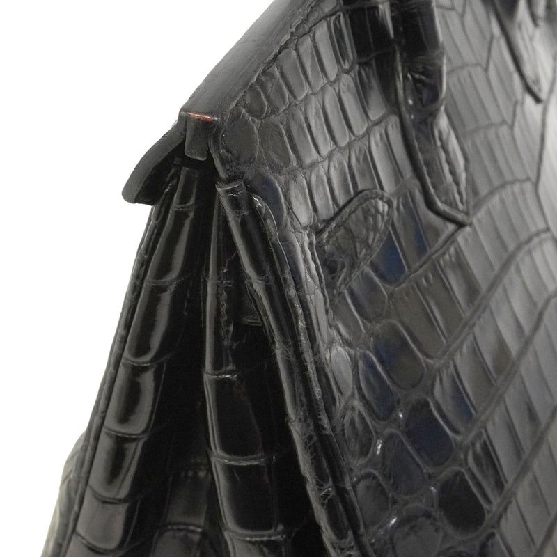 【6hd3256-g】エルメス ハンドバッグ バーキン30 ニロティカスマット ブラック シルバー金具 □N刻印【中古】レディース