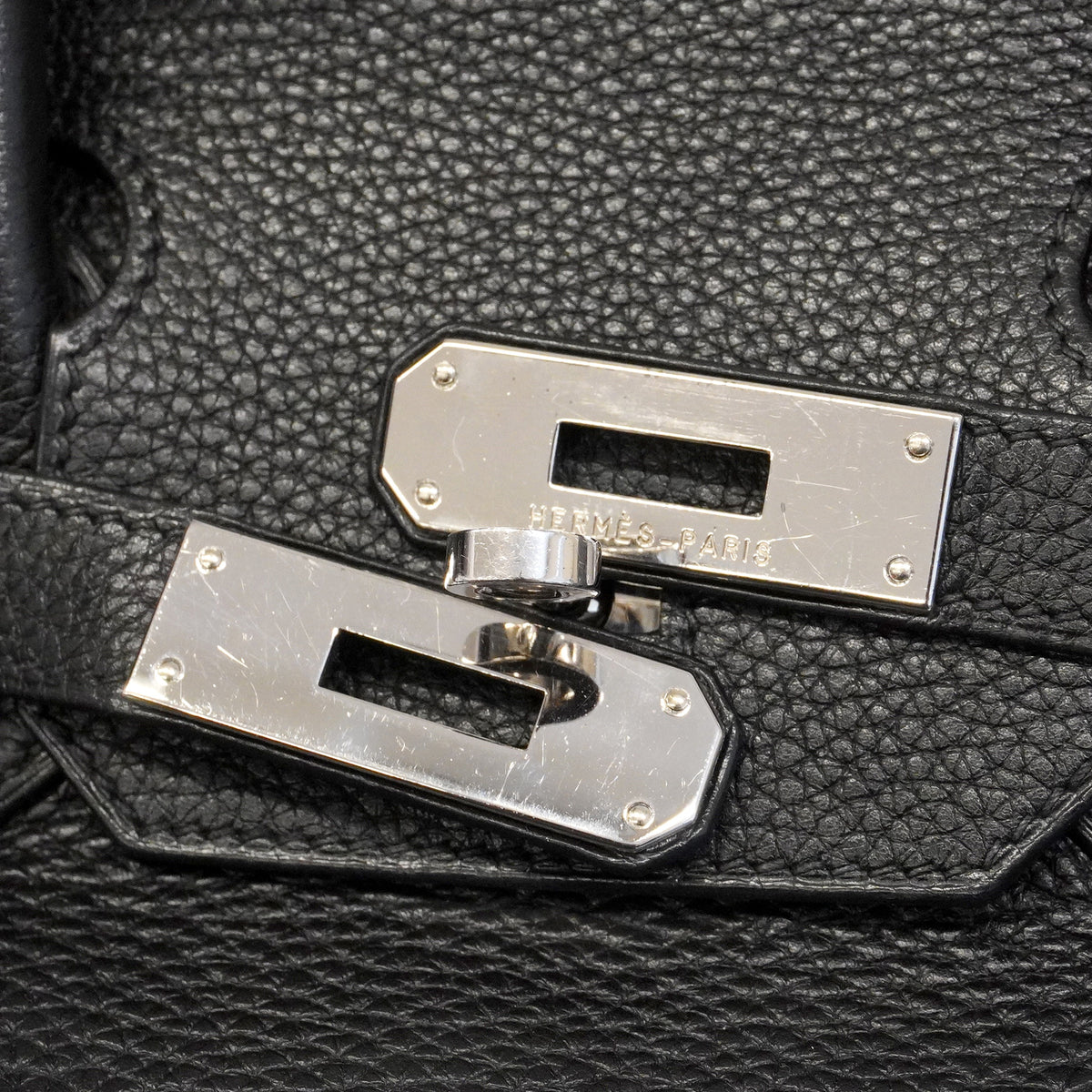 【6hd3260-h】エルメス ハンドバッグ バーキン30 トゴ ブラック シルバー金具 □N刻印【中古】レディース