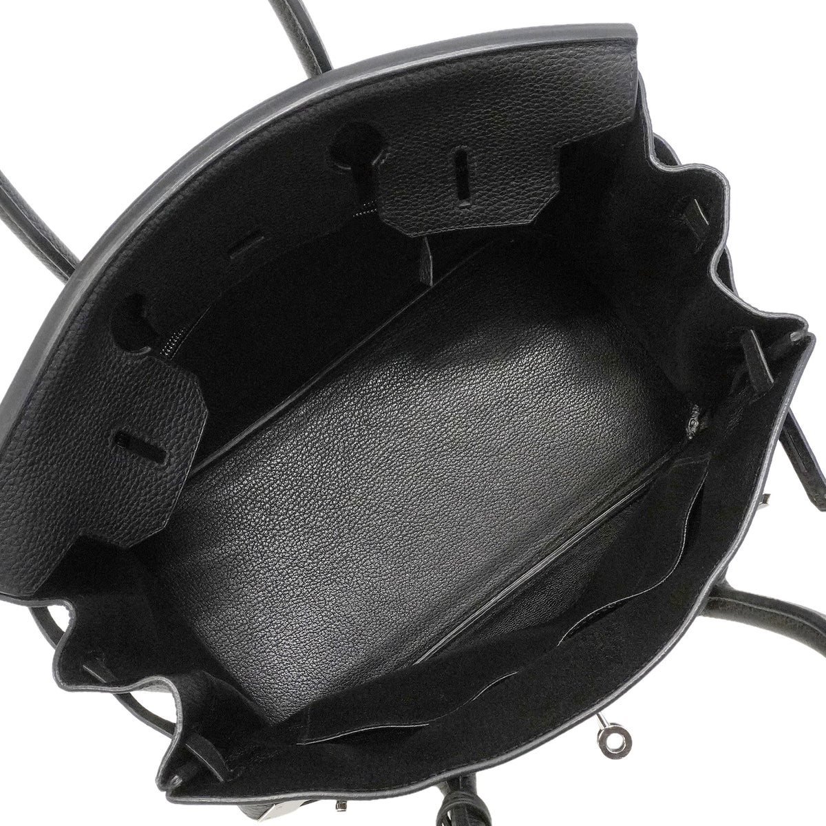 【6hd3260-h】エルメス ハンドバッグ バーキン30 トゴ ブラック シルバー金具 □N刻印【中古】レディース