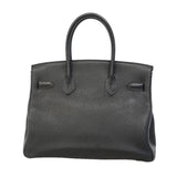 【6hd3260-h】エルメス ハンドバッグ バーキン30 トゴ ブラック シルバー金具 □N刻印【中古】レディース