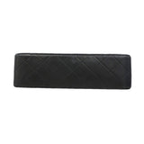 【6hd3263】シャネル ショルダーバッグ マトラッセ Wフラップ Wチェーン ラムスキン ブラック ゴールド金具【中古】レディース