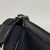 【6hd3267-k】グッチ ハンドバッグ GGキャンバス 145750 キャンバス ブラック シャンパンゴールド金具【中古】レディース
