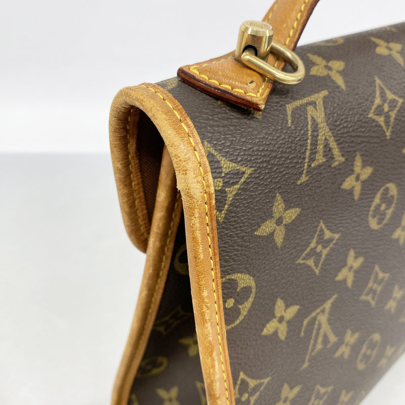 【6hd3280】ルイヴィトン ハンドバッグ モノグラム ベルエア M51122 ブラウン 2wayバッグ【中古】レディース