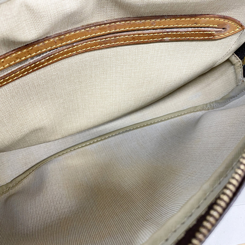 【6hd3282】ルイヴィトン ショルダーバッグ モノグラム リポーターPM M45254 ブラウン【中古】レディース