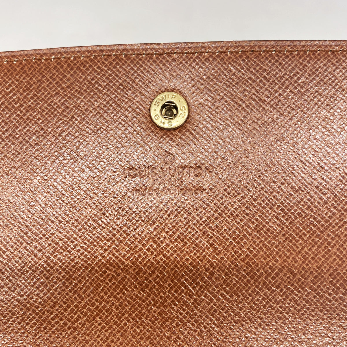 【6hd3287】ルイヴィトン 長財布 モノグラム ポシェットポルトモネクレディ M61723 ブラウン【中古】レディース