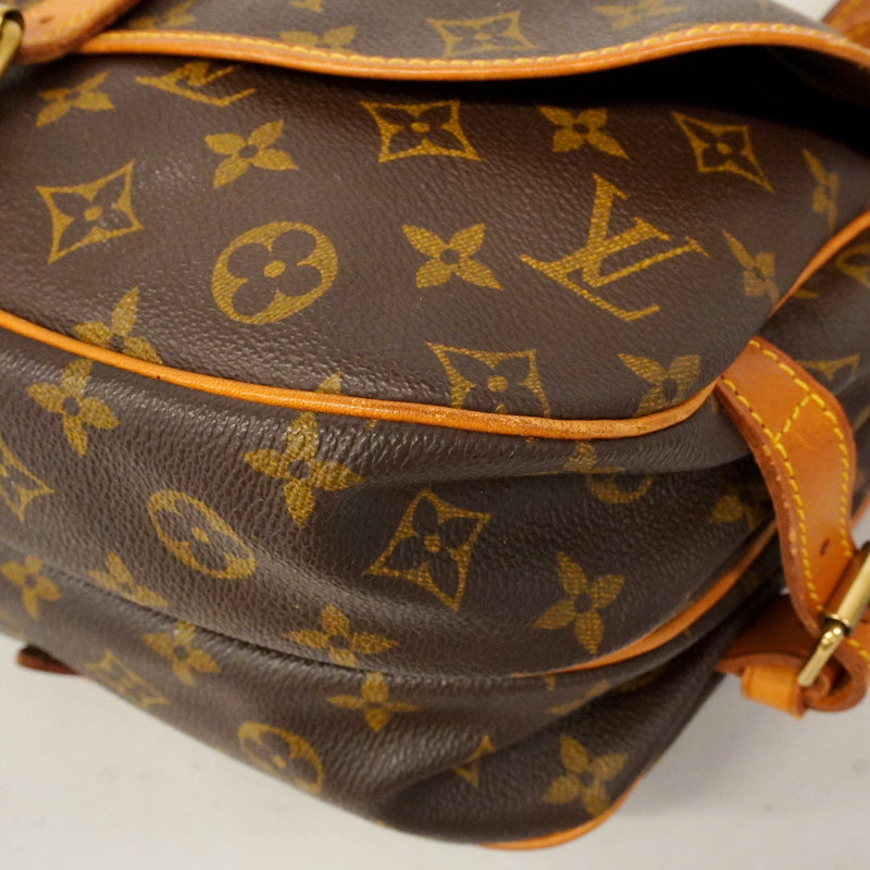 【6hd3290】ルイヴィトン ショルダーバッグ モノグラム ソミュール30 M42256 ブラウン【中古】レディース