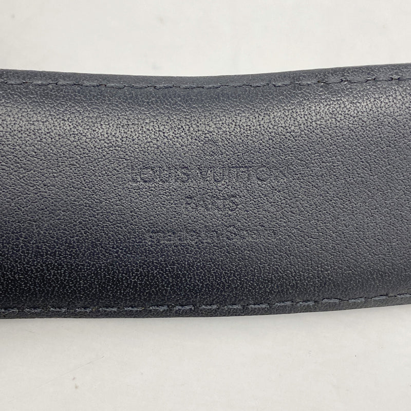 【6hd3303】ルイヴィトン ベルト ダミエ・グラフィット サンチュールポンヌフ M9402 ブラック【中古】メンズ