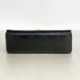 【6hd3313】シャネル ショルダーバッグ ミニマトラッセ チェーンショルダー ラムスキン ブラック ゴールド金具【中古】レディース