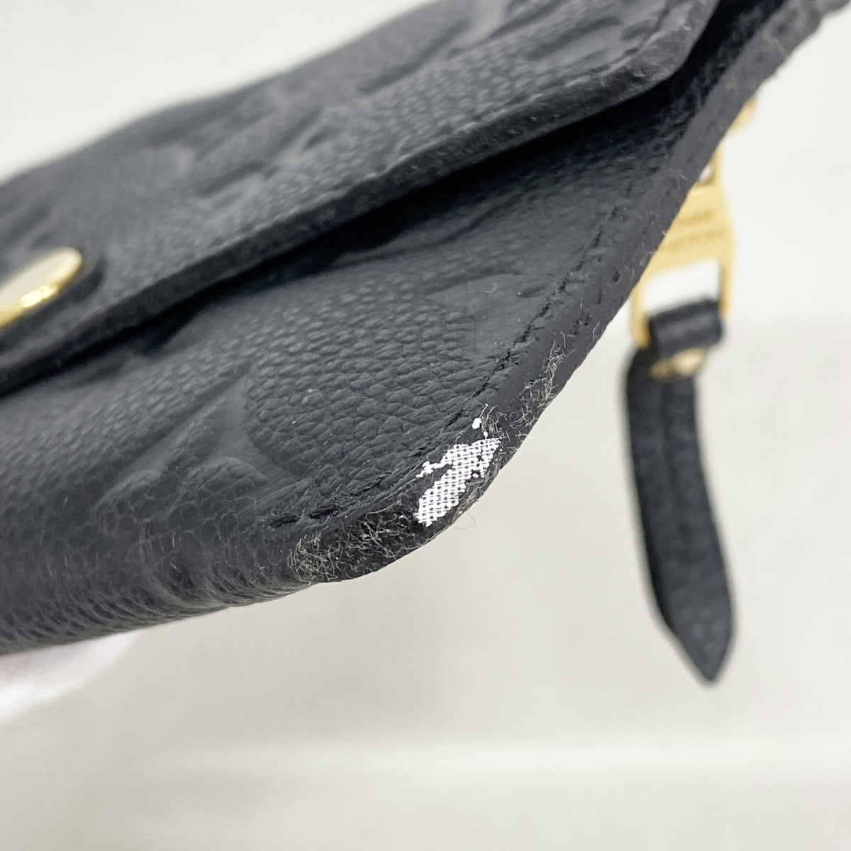 【6hd3333】ルイヴィトン コインケース モノグラム・アンプラント ポシェットクレ M60633 ノワール【中古】レディース