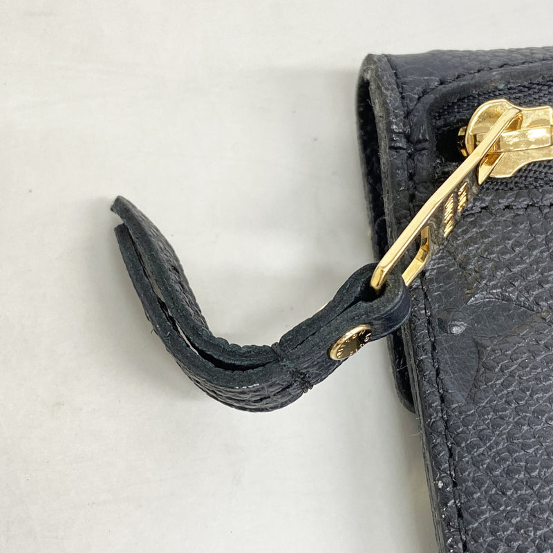 【6hd3333】ルイヴィトン コインケース モノグラム・アンプラント ポシェットクレ M60633 ノワール【中古】レディース