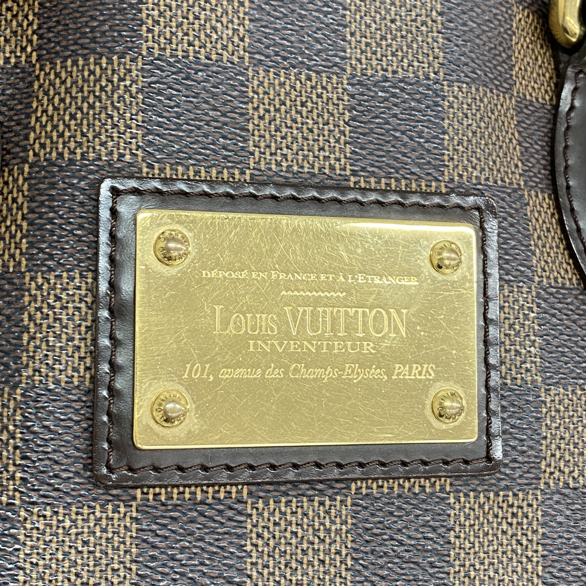 【6hd3335】ルイヴィトン トートバッグ ダミエ ハムステッドPM N51205 エベヌ【中古】レディース