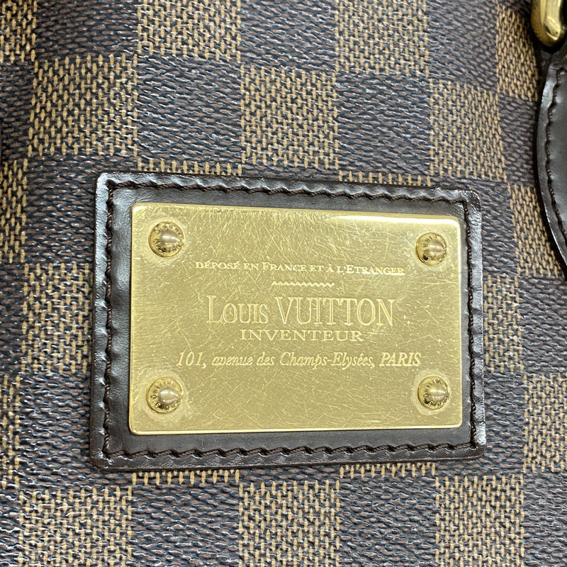 【6hd3335】ルイヴィトン トートバッグ ダミエ ハムステッドPM N51205 エベヌ【中古】レディース