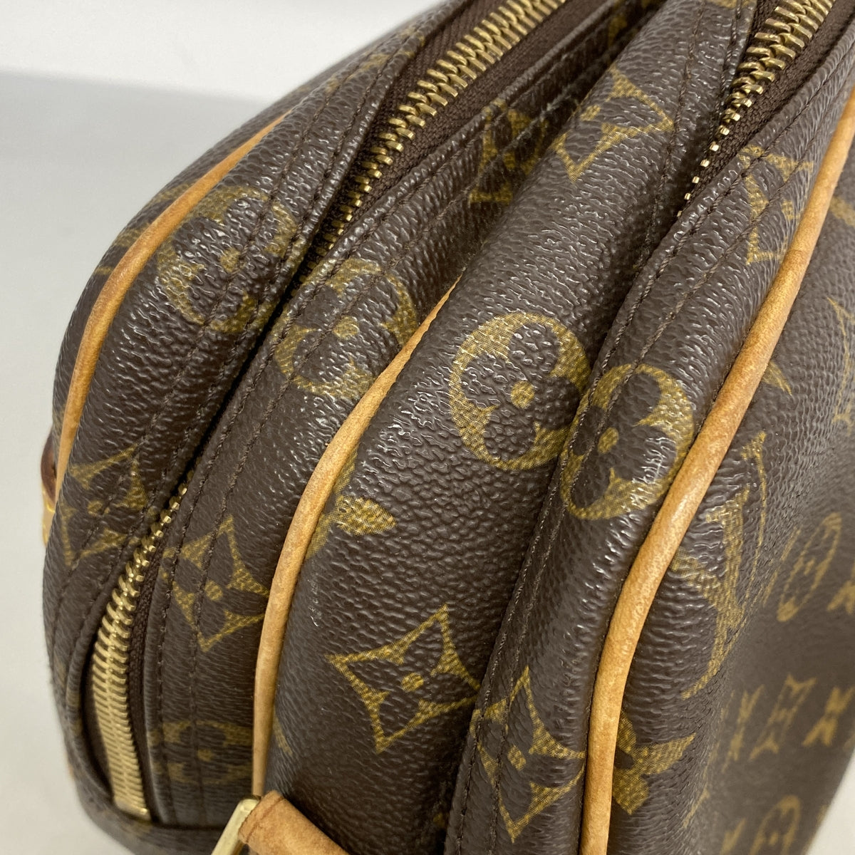 【6hd3337】ルイヴィトン ショルダーバッグ モノグラム リポーターPM M45254 ブラウン【中古】レディース