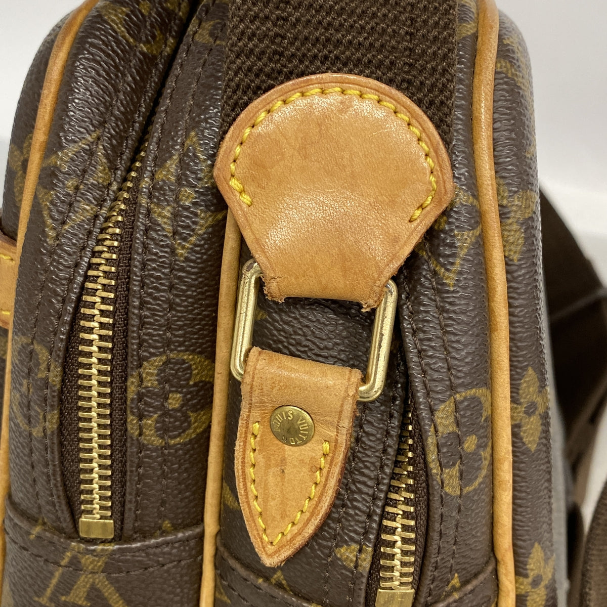 【6hd3337】ルイヴィトン ショルダーバッグ モノグラム リポーターPM M45254 ブラウン【中古】レディース