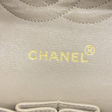 【6hd3350】シャネル ショルダーバッグ マトラッセ Wフラップ Wチェーン ラムスキン ベージュ ゴールド金具【中古】レディース