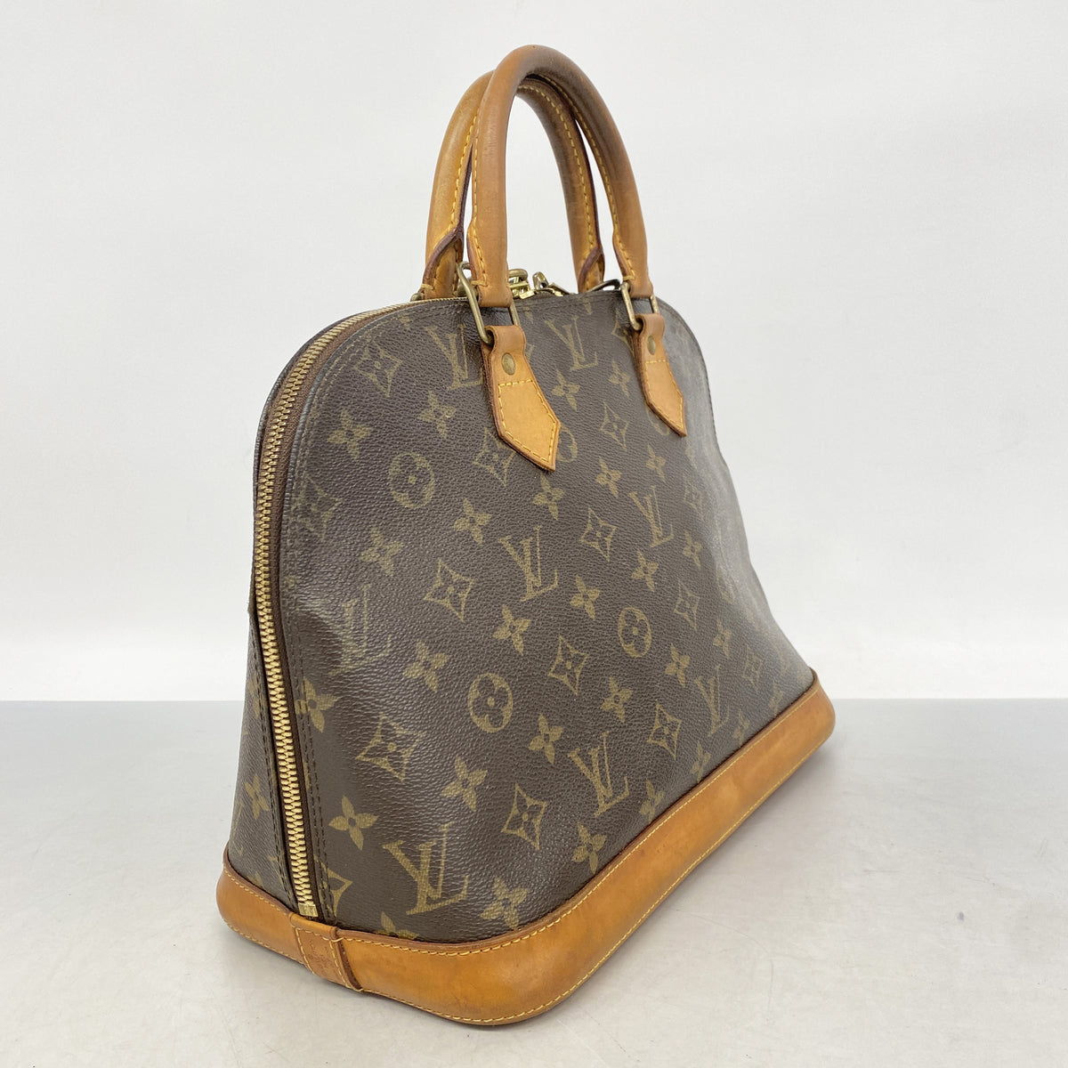 【6hd3364】ルイヴィトン ハンドバッグ モノグラム アルマ M51130 ブラウン【中古】レディース