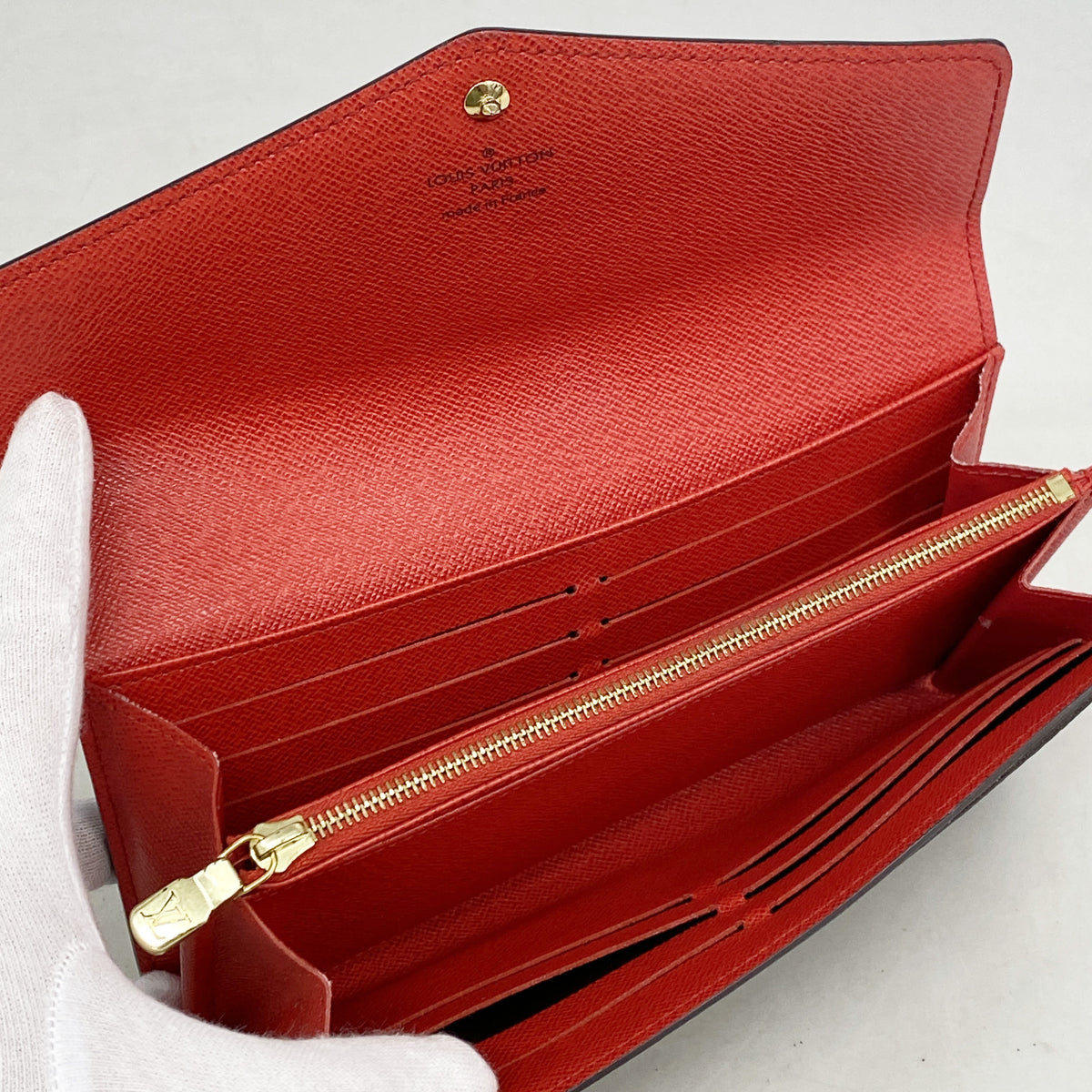 【6hd3368】ルイヴィトン 長財布 モノグラム ポルトフォイユサラ M62236 ブラウン コクリコ【中古】レディース
