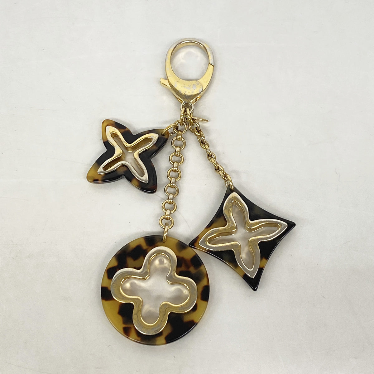 【6hd3371】ルイヴィトン キーホルダー・チャーム ビジューサックアンソレンス M65087 ブラウン ゴールド【中古】レディース