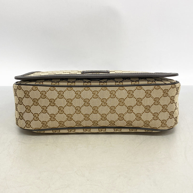 【6hd3388-k】グッチ ショルダーバッグ GGキャンバス 449171 キャンバス ベージュ シルバー金具【中古】メンズ レディース ユニセックス