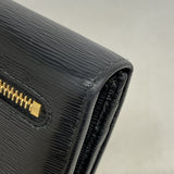 【6hd3396-k】プラダ 長財布 ヴィッテロ レザー ブラック ゴールド金具【中古】メンズ レディース ユニセックス