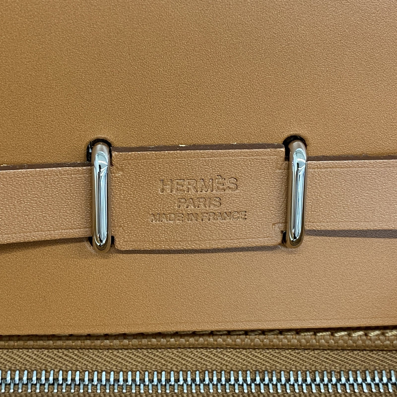【6hd3402】エルメス ショルダーバッグ エールバッグミニ トワルミリタリー/ヴァッシュハンター フォーヴ シルバー金具 G刻印【中古】レディース