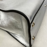 【6hd3414】フェンディ ハンドバッグ ピーカブー レザー シルバー シルバー金具【中古】レディース