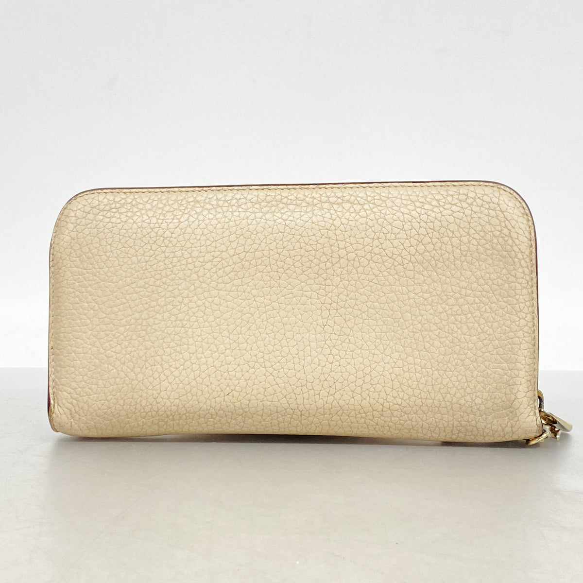 【6hd3440】クリスチャンディオール 長財布 レザー ベージュ ゴールド金具【中古】レディース