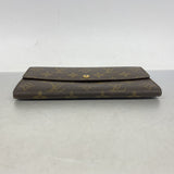 【6hd3475】ルイヴィトン 長財布 モノグラム ポシェットポルトモネクレディ M61723 ブラウン【中古】レディース