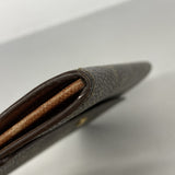 【6hd3475】ルイヴィトン 長財布 モノグラム ポシェットポルトモネクレディ M61723 ブラウン【中古】レディース