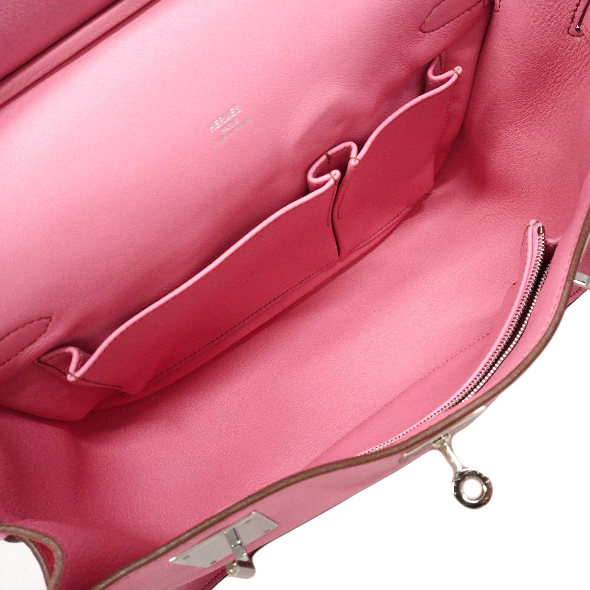 【6hd3481】エルメス ショルダーバッグ ジプシエール28 スイフト ピンク シルバー金具 □M刻印【中古】レディース