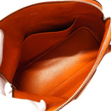 【6hd3482】エルメス ハンドバッグ ボリード31 シェーブル オレンジ シルバー金具 □I刻印【中古】レディース
