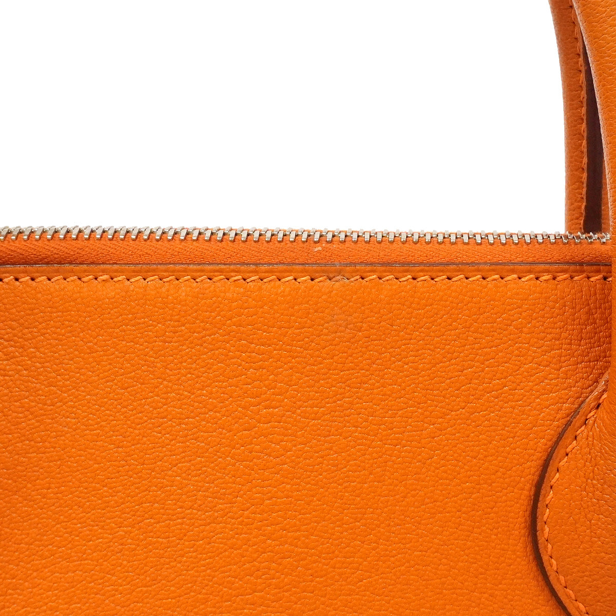 【6hd3482】エルメス ハンドバッグ ボリード31 シェーブル オレンジ シルバー金具 □I刻印【中古】レディース