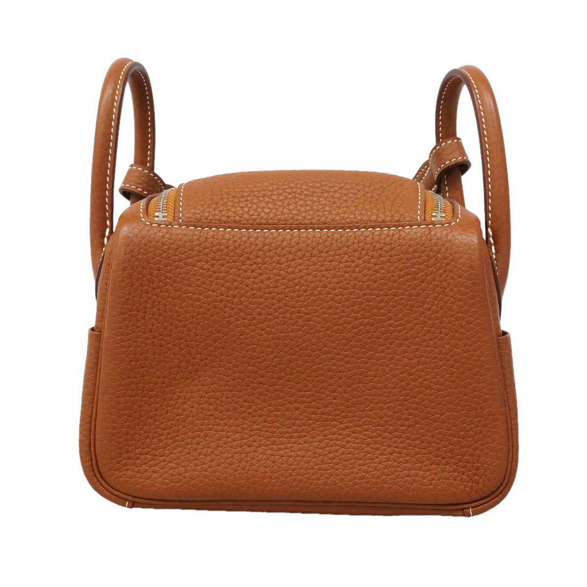 【6hd3490】エルメス ハンドバッグ リンディミニ トリヨンクレマンス ゴールド シルバー金具 K刻印 2wayバッグ【中古】レディース