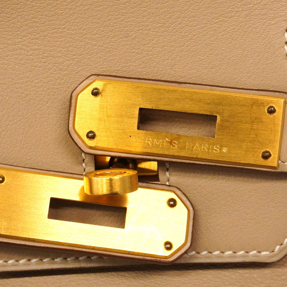 【6hd3491】エルメス ハンドバッグ バーキン30 スイフト トレンチ/エトゥープ ゴールド金具 □P刻印 パーソナルオーダー【中古】レディース