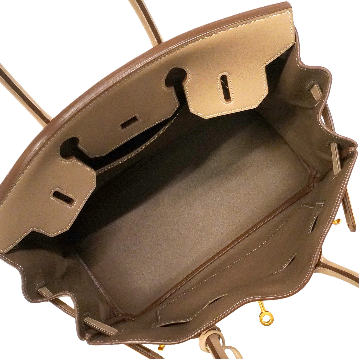 【6hd3491】エルメス ハンドバッグ バーキン30 スイフト トレンチ/エトゥープ ゴールド金具 □P刻印 パーソナルオーダー【中古】レディース