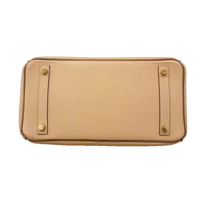 【6hd3491】エルメス ハンドバッグ バーキン30 スイフト トレンチ/エトゥープ ゴールド金具 □P刻印 パーソナルオーダー【中古】レディース