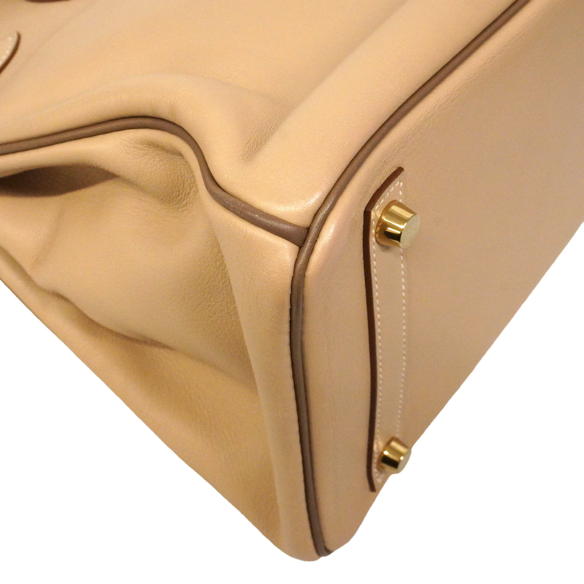 【6hd3491】エルメス ハンドバッグ バーキン30 スイフト トレンチ/エトゥープ ゴールド金具 □P刻印 パーソナルオーダー【中古】レディース