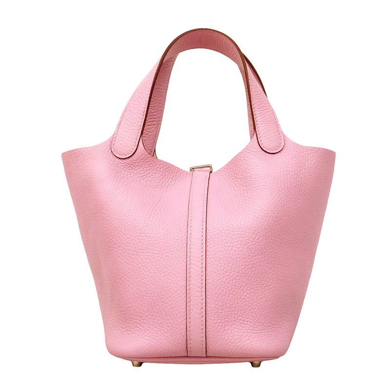 【6hd3497】エルメス ハンドバッグ ピコタンロックPM トリヨンクレマンス モーヴシルベストル シルバー金具 B刻印【中古】レディース