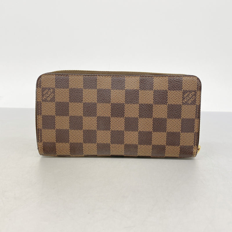 【6hd3509】ルイヴィトン 長財布 ダミエ ジッピーウォレット N41661 エベヌ【中古】メンズ レディース ユニセックス