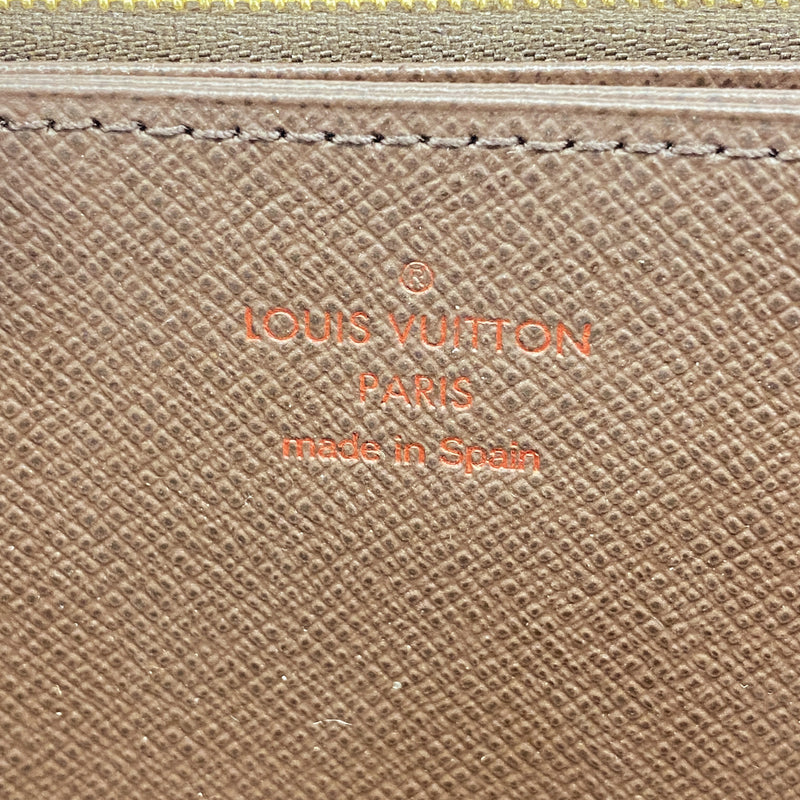 【6hd3509】ルイヴィトン 長財布 ダミエ ジッピーウォレット N41661 エベヌ【中古】メンズ レディース ユニセックス