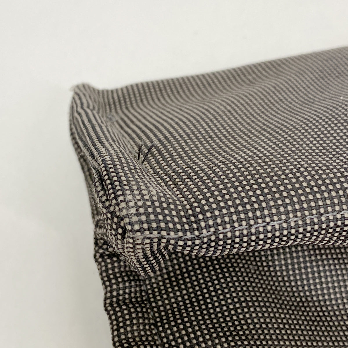 【6hd3511】エルメス トートバッグ エールラインMM ナイロン グレー シルバー金具【中古】メンズ レディース ユニセックス