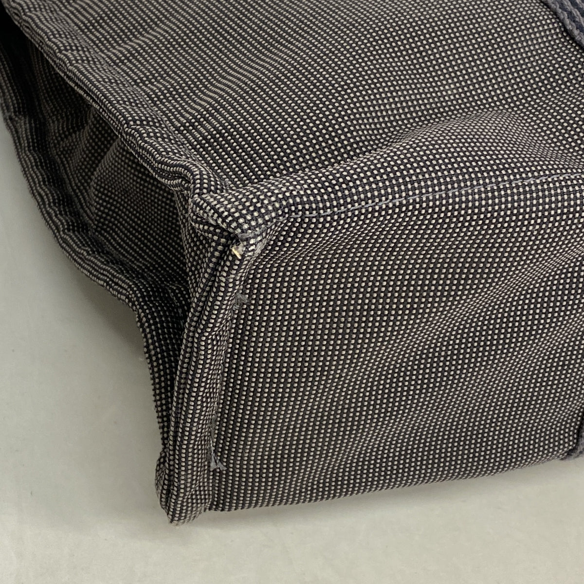 【6hd3511】エルメス トートバッグ エールラインMM ナイロン グレー シルバー金具【中古】メンズ レディース ユニセックス