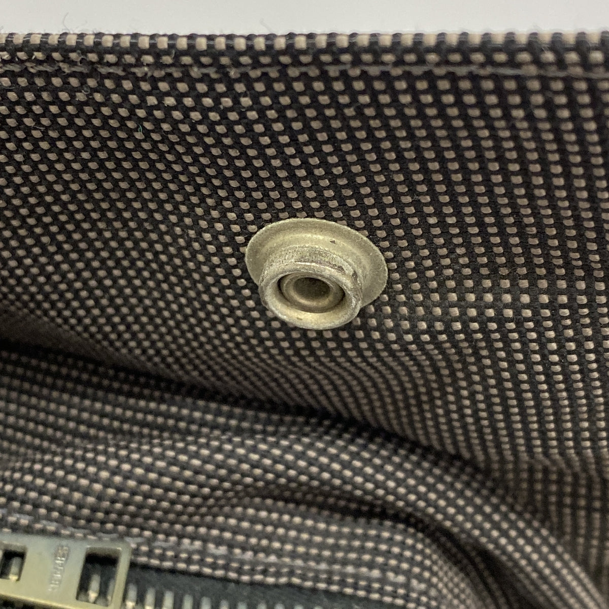 【6hd3511】エルメス トートバッグ エールラインMM ナイロン グレー シルバー金具【中古】メンズ レディース ユニセックス