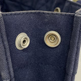 【6hd3512】エルメス ハンドバッグ フールトゥPM キャンバス ネイビー シルバー金具【中古】メンズ レディース ユニセックス
