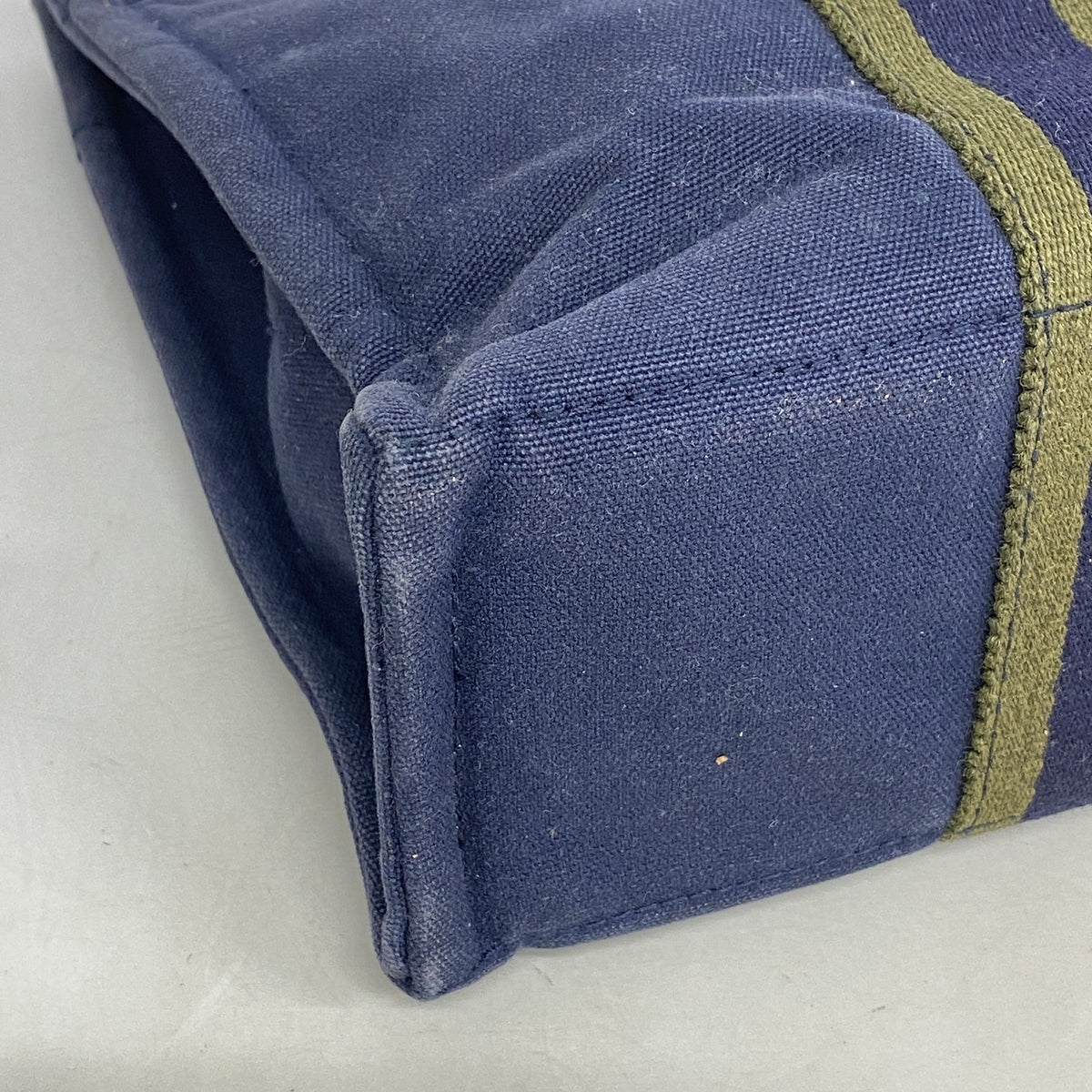 【6hd3512】エルメス ハンドバッグ フールトゥPM キャンバス ネイビー シルバー金具【中古】メンズ レディース ユニセックス